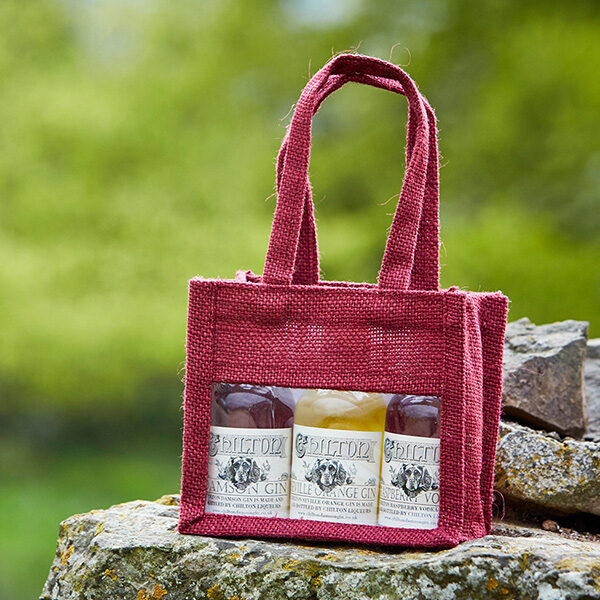 Damson Gin in a gift bag